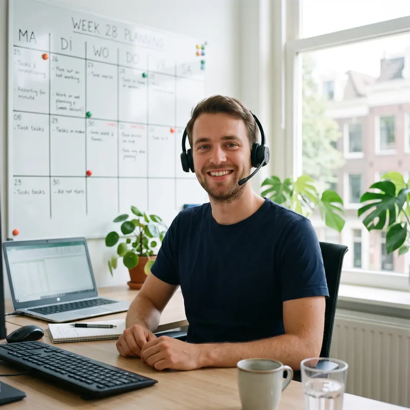 Sjoerd, Manager Operations bij StudentTopper Logistics